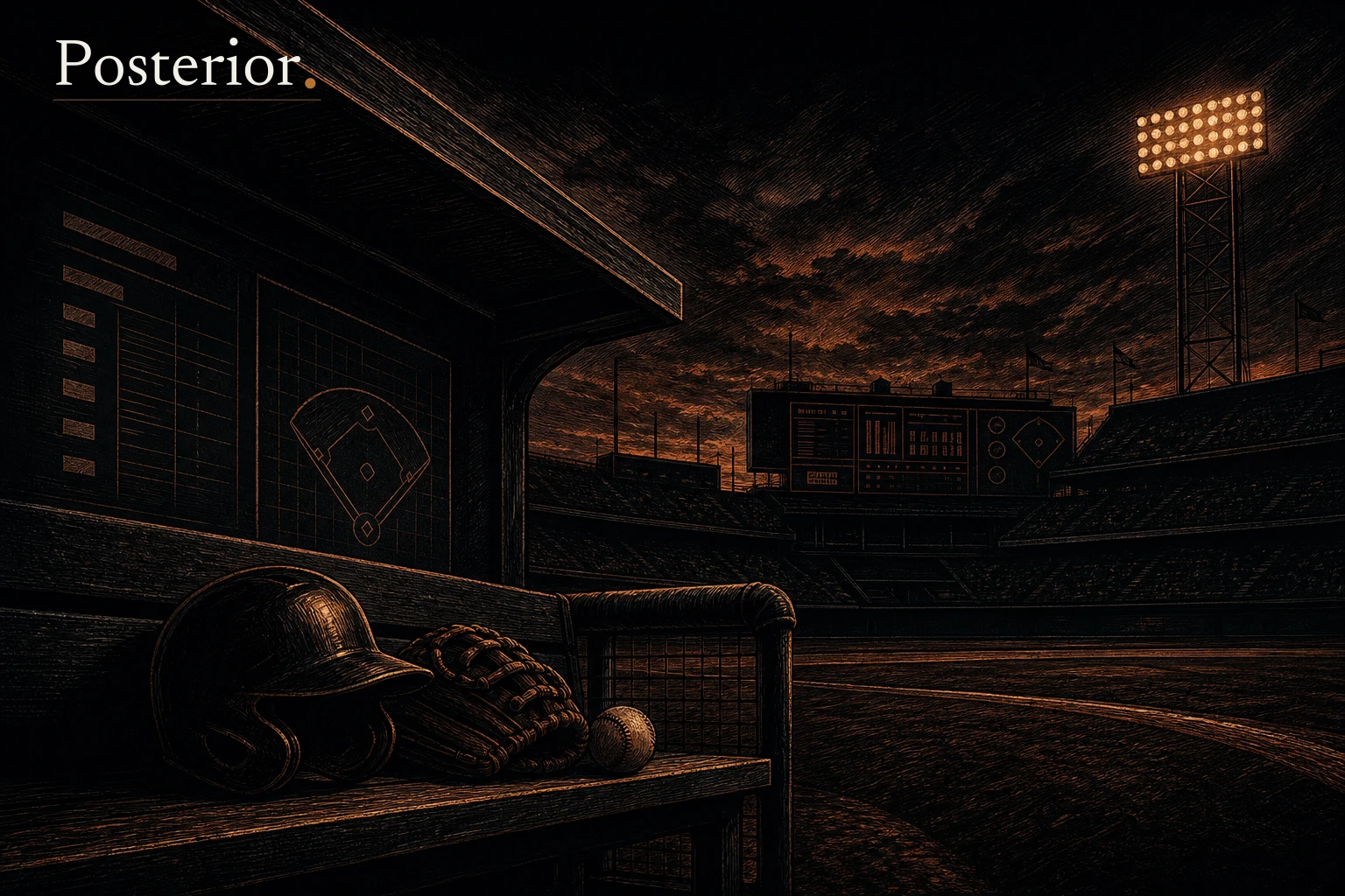 Posterior generated visual for League Almanac: Nick Kurtz's 48-game on-base streak ends, tying the A's franchise record