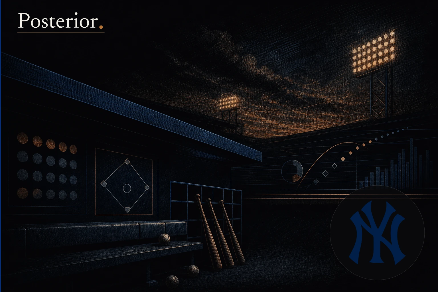 Posterior generated visual for New York Yankees: Amed Rosario goes 4-for-4 with 2 HRs as Yankees rout Royals 15-1
