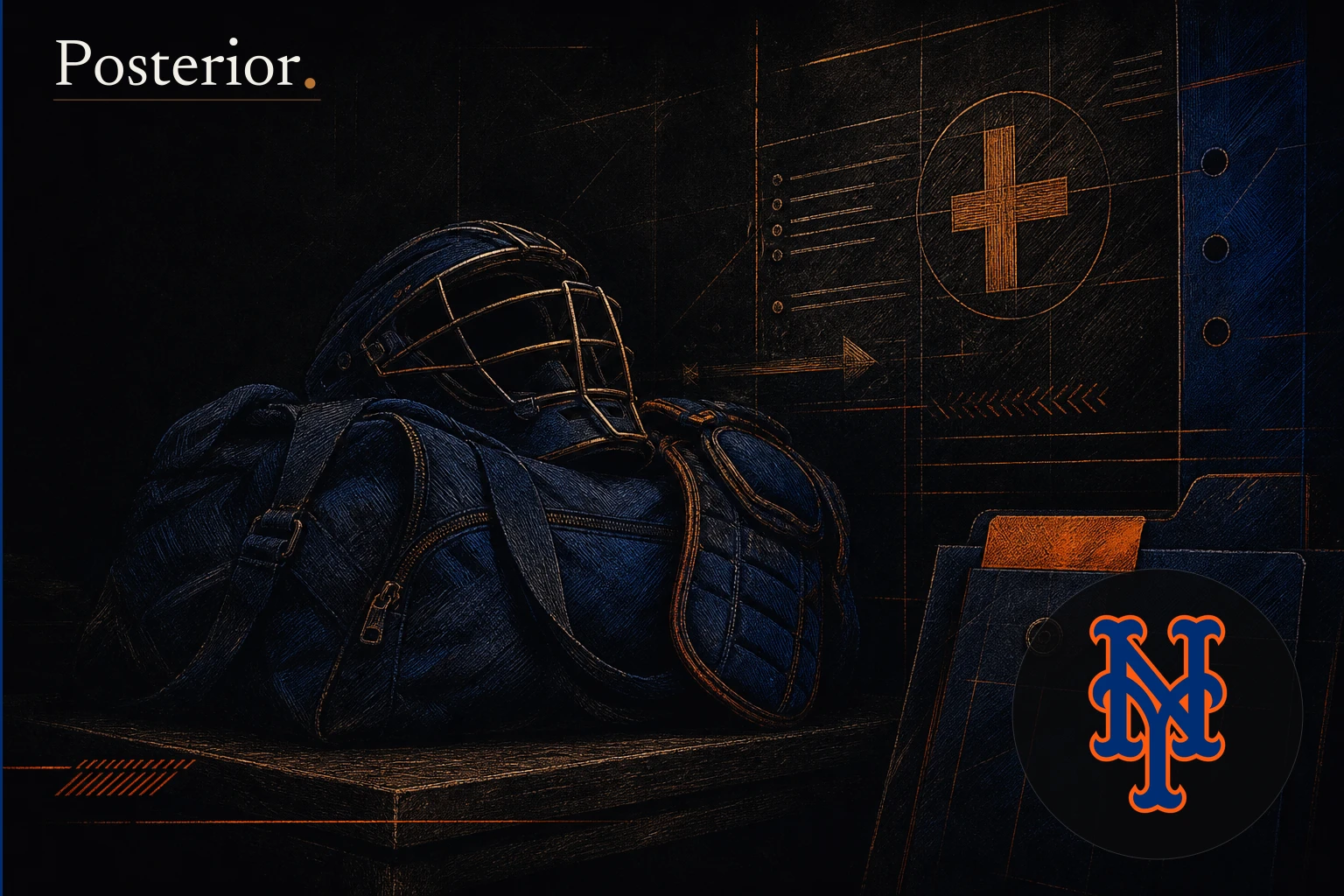Posterior generated visual for New York Mets: Francisco Alvarez set to begin rehab assignment Tuesday with Triple-A...