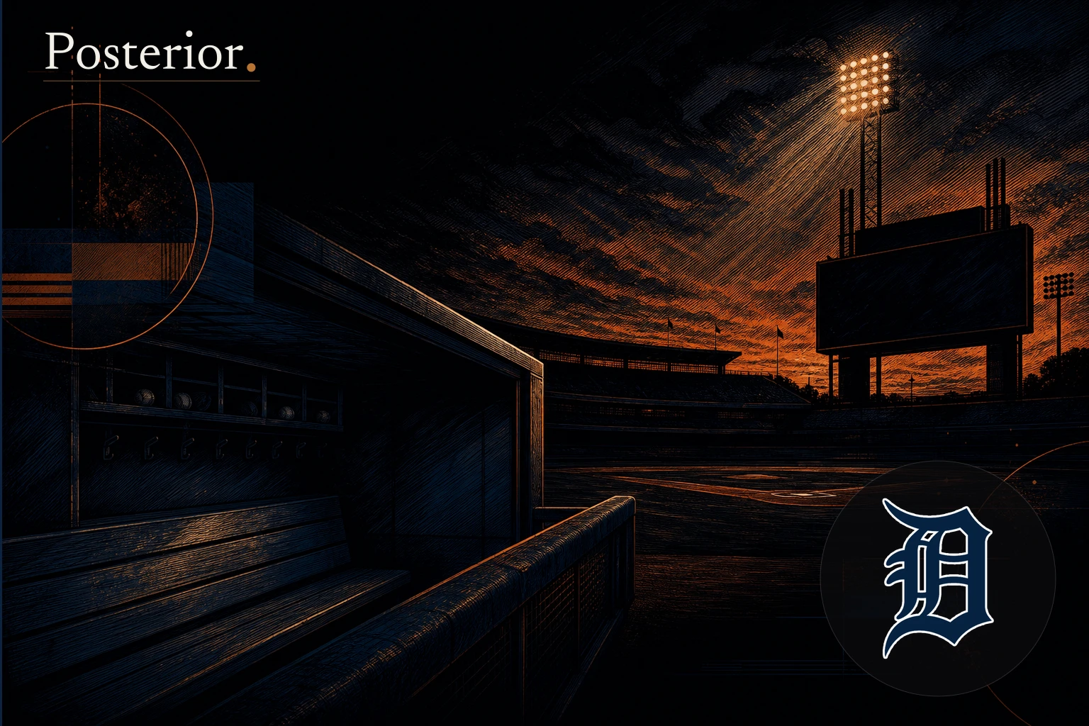 Posterior generated visual for Detroit Tigers: Detroit Tigers look to clinch series vs. Seattle with Keider Montero...