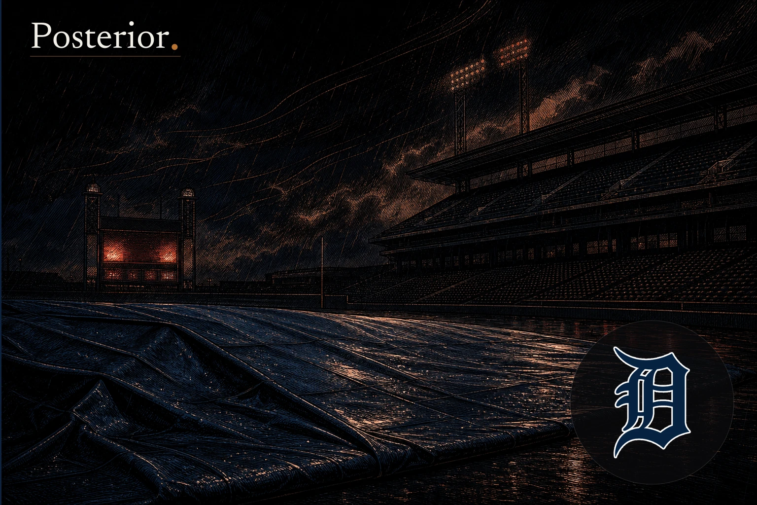 Posterior generated visual for Detroit Tigers: White Sox-Tigers game moved up to 1:10 p.m. CT on Saturday