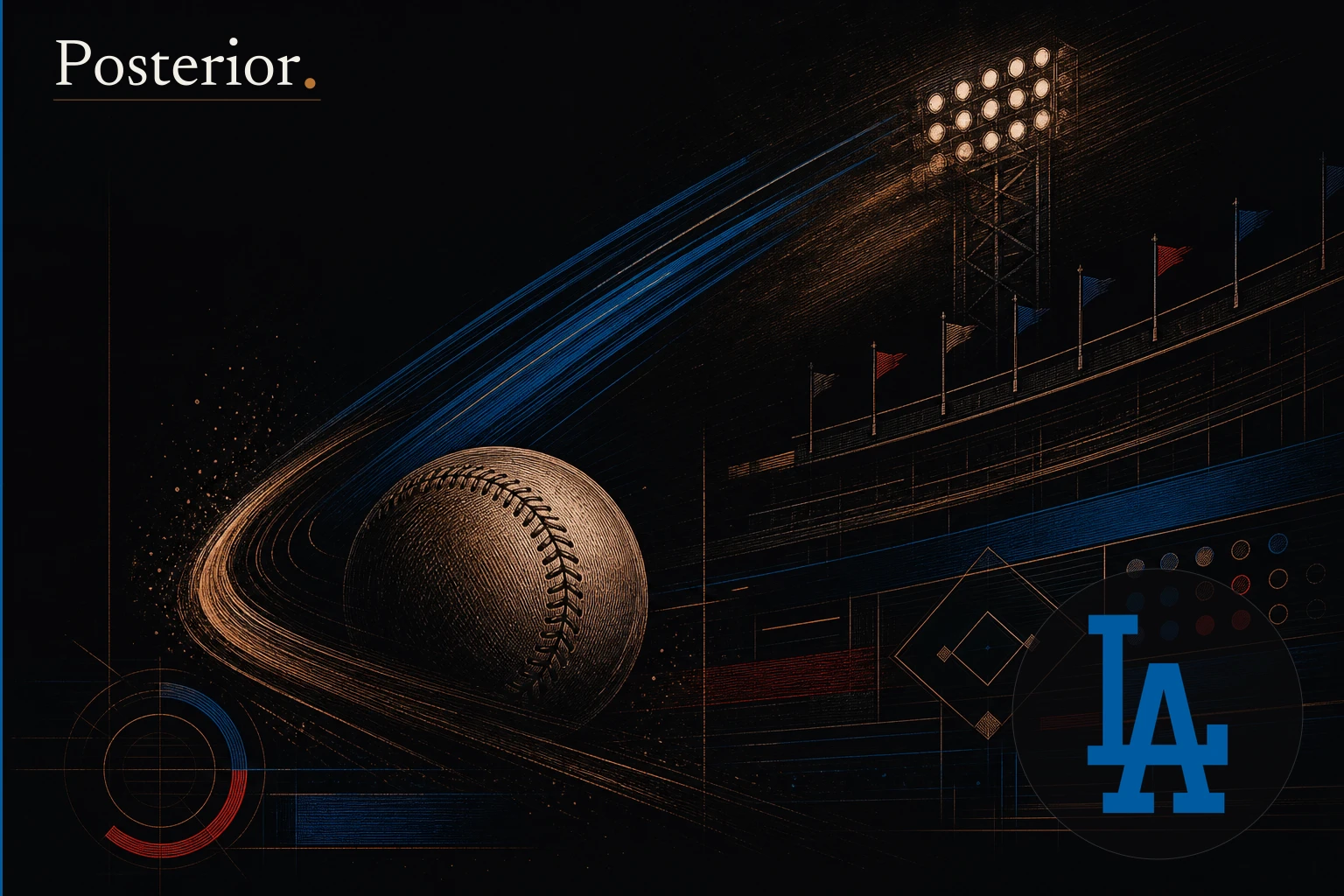 Posterior generated visual for Los Angeles Dodgers: Ohtani reaches 300 career HRs, a first for Japanese-born players