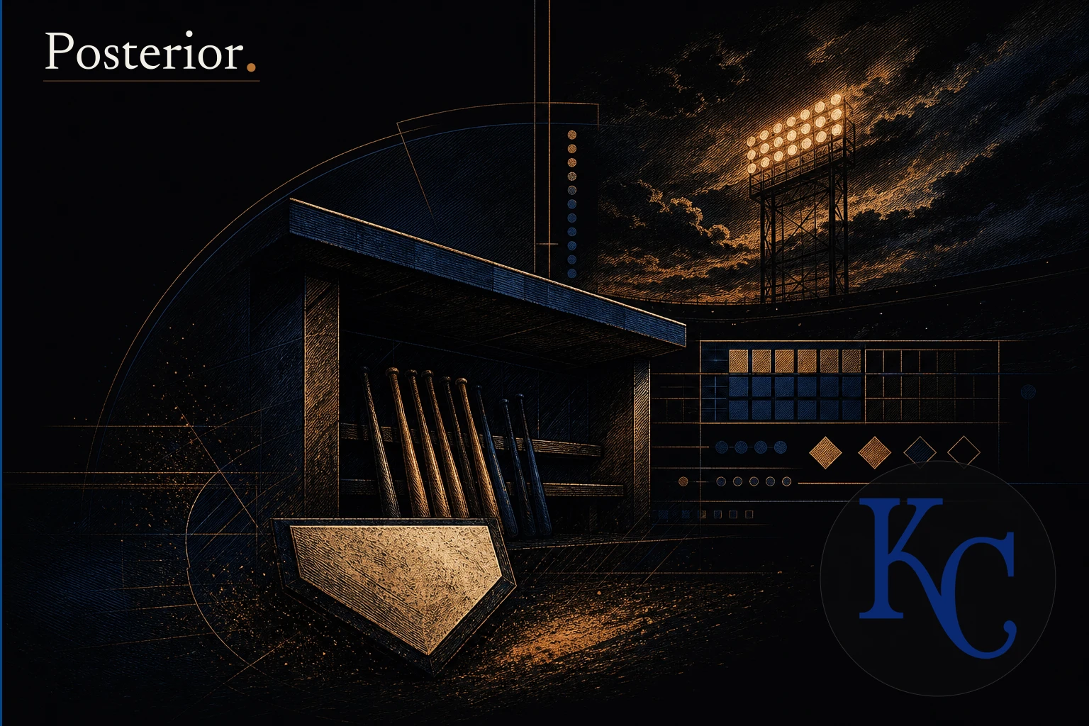 Posterior generated visual for Kansas City Royals: Tolbert ties MLB record with hits in 12 straight plate appearances